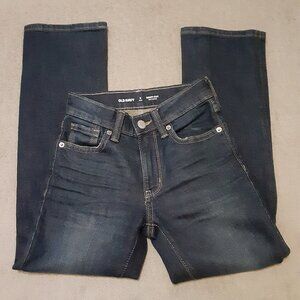 Old Navy Boys Long Boot Cut Jeans Slim Size 8 Built in Flex Jeans